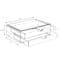 Sorbus 2-Drawer Extra Large Acrylic Cosmetic Organizer